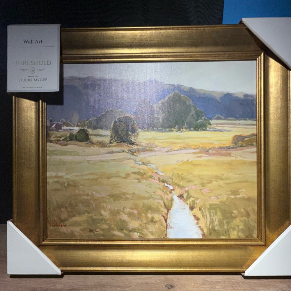 Summer Pasture Framed Wall Art Brass - Threshold with Studio McGee 16” x 14”